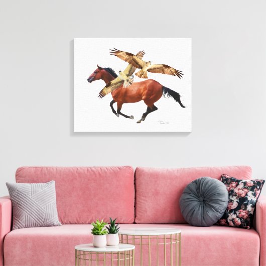 Thoroughbred Horse Hawks Canvas (Insitu (Woonkamer))
