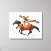 Thoroughbred Horse Hawks Canvas (Voorkant)