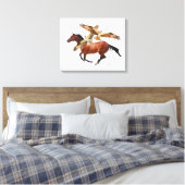 Thoroughbred Horse Hawks Canvas Afdruk (Insitu (Slaapkamer))