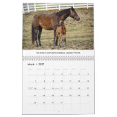 Thoroughbred Horse Lovers 12 mois Calendrier (Mar 2027)