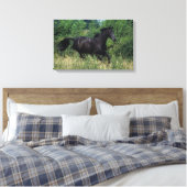 Thoroughbred Horse Runin Grass Canvas Afdruk (Insitu (Slaapkamer))