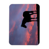 Thoroughbred Horse Silhouetted at Sunrise Magneet (Verticaal)