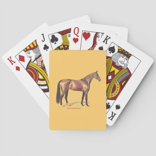 Thoroughbred Horse Speelkaarten (Achterkant)