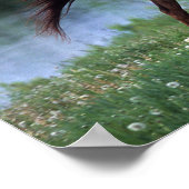 Thoroughbred Horse Standing in Flowers Poster (Hoek)