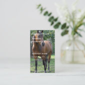 Thoroughbred Horse Visitekaartje (Staand voorkant)