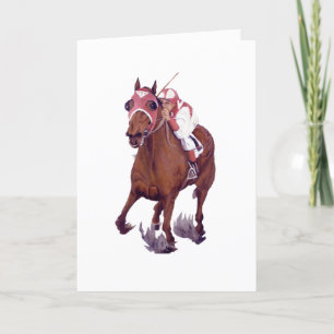 Thoroughbred Horse Winning Race Kaart