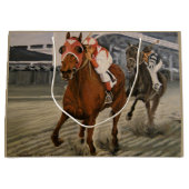 Thoroughbred Horse Wins Race Groot Cadeauzakje (Voorkant)