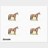 Thoroughbred Ovale Sticker (Vel)