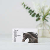 Thoroughbred Profile Card Visitekaartje (Staand voorkant)
