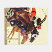 Thoroughbred Race Fleece Deken (Voorkant (Horizontaal))