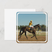 Thoroughbred Race Horse Invitation Kaart (Voorkant / Achterkant)