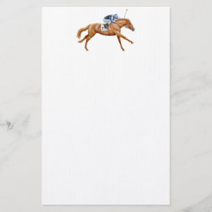 Thoroughbred Race Horse Stationery Briefpapier