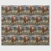 Thoroughbred Race Horse Wins Classic Cadeaupapier (Vlak)