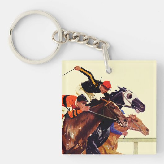 Thoroughbred Race Sleutelhanger (Voorkant)