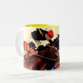 Thoroughbred Race Tweekleurige Koffiemok (Voorkant links)