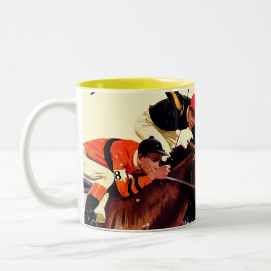 Thoroughbred Race Tweekleurige Koffiemok (Links)