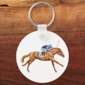 Thoroughbred Racehorse Sleutelhanger (Voorkant)