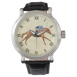 Thoroughbred Racing Horse Equestrian Watch Horloge