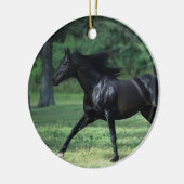 Thoroughbred Running Keramisch Ornament (Links)