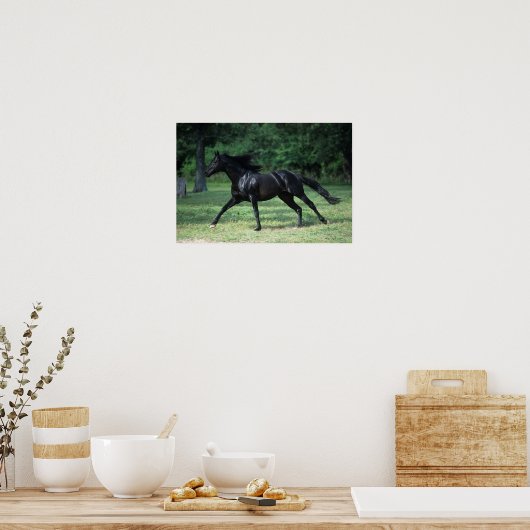Thoroughbred Running Poster (Keuken)