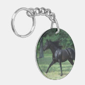 Thoroughbred Running Sleutelhanger (Voorkant Links)