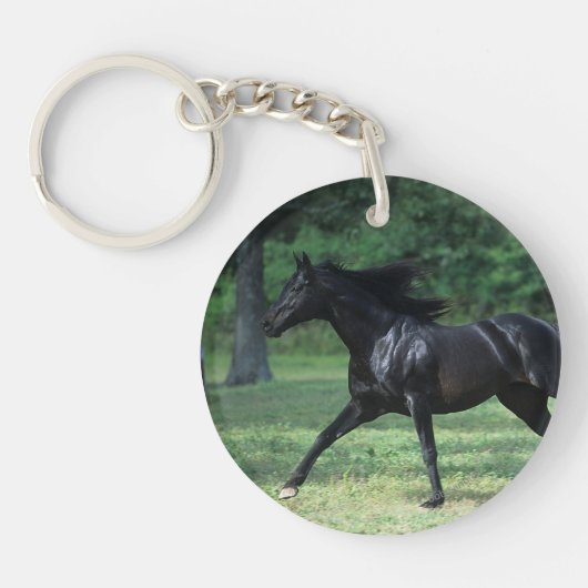 Thoroughbred Running Sleutelhanger (Voorkant)