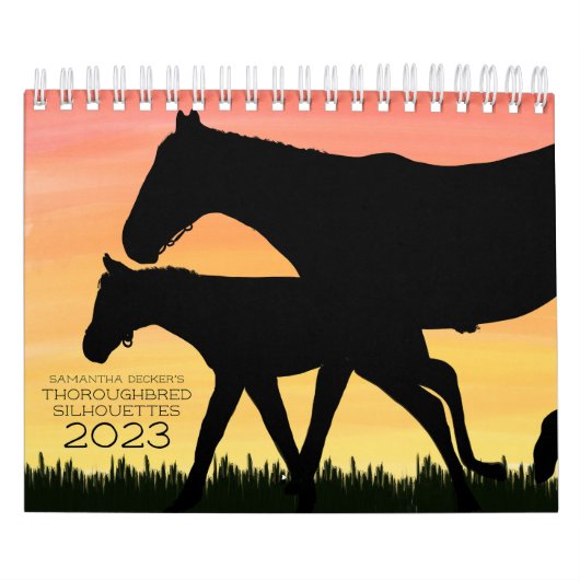 Thoroughbred Silhouettes 2023 Calendrier (Protection)