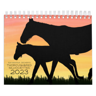 Thoroughbred Silhouettes 2023 Calendrier
