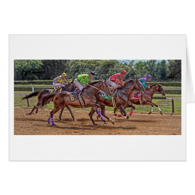Thoroughbreds, ren als de Windkaart (Voorkant Horizontaal)