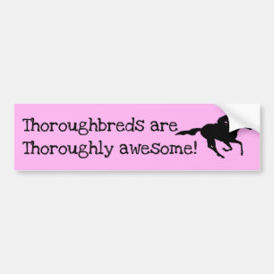 Thoroughbreds zijn Geweldige! Bumpersticker