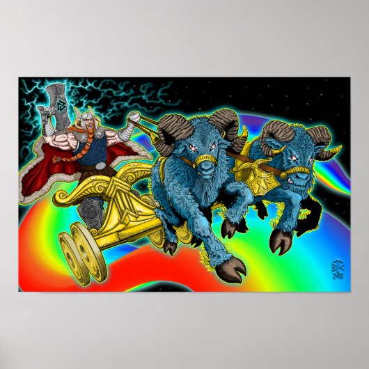 Thor's Chariot - Poster (Voorkant)