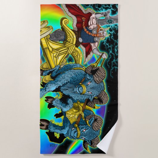 Thor's Chariot - Serviette de plage (Devant)