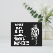 Thors Dag-Eee!! Briefkaart (Staand voorkant)