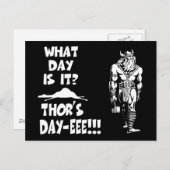 Thors Dag-Eee!! Briefkaart (Voorkant / Achterkant)