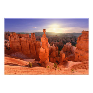 Thors hamer in Bryce Canyon NP, Utah USA Foto Afdruk
