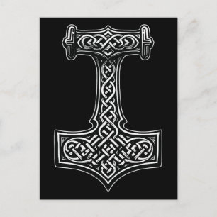 Thor's Hamer Muurkunst – Noorse Knoopwerk Statemen Briefkaart