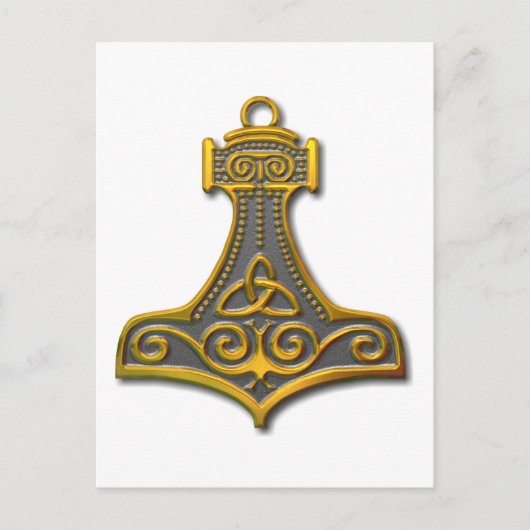 Thor's Hammer-gold Briefkaart (Voorkant)