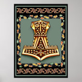 Thors Hammer Poster Print (Voorkant)
