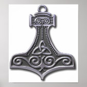 Thor's Hammer-Silver Poster (Voorkant)