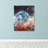 Thor's Helmet Nebula Space Canvas Afdruk (Insitu (Houten vloer))