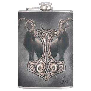 Thor's Might: Mjölnir en de donderende metgezel Heupfles