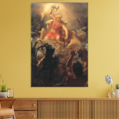 Thors strijd met de reuzen canvas afdruk (Insitu (Woonkamer))