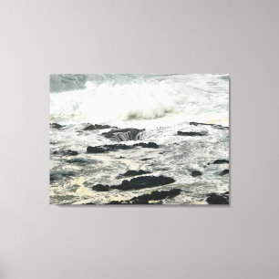 Thor's Well, Cape Perpetua, Oregon Coast Canvas Afdruk