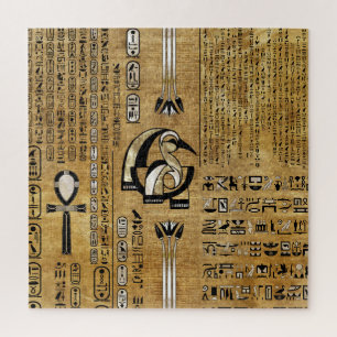 Thoth - Djhuty Egytian God- Gold and Pearl Legpuzzel