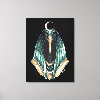 Thoth God van Wisdom Canvas Afdruk
