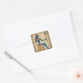 Thoth, oude Egyptische God Vierkante Sticker (Envelop)