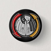 THOTH-symbool rond Ronde Button 3,2 Cm (Voorkant)