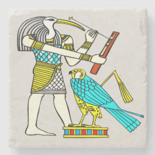 Thoth Traditioneel Egyptisch Stenen Onderzetter