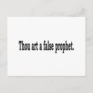 Thou Art A False Prophet Briefkaart
