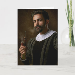 THOU ART ROKING HOT COLONIAL MAN BIRTHDAAGKAARTEN KAART